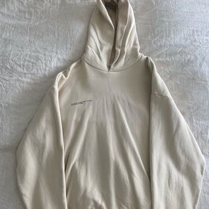 Pangaia cream colored mens hoodie, large